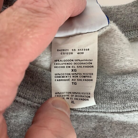 Northern Arizona Lumberjacks NCAA Gray Champion Stitched Sweatshirt Mens XL - Picture 4 of 6